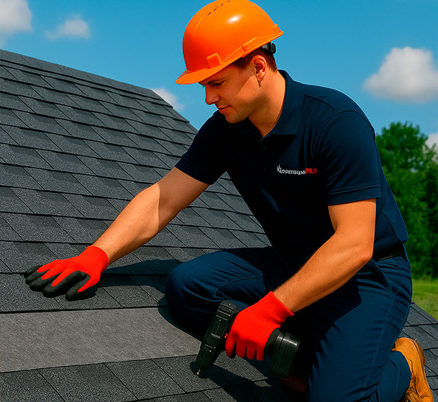 Монтаж мягкой кровли в Хотьково