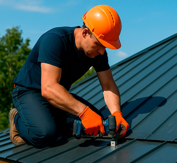 Ремонт металлической кровли в Хотьково