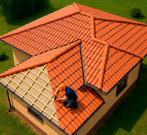 Установка сложной кровли в Хотьково